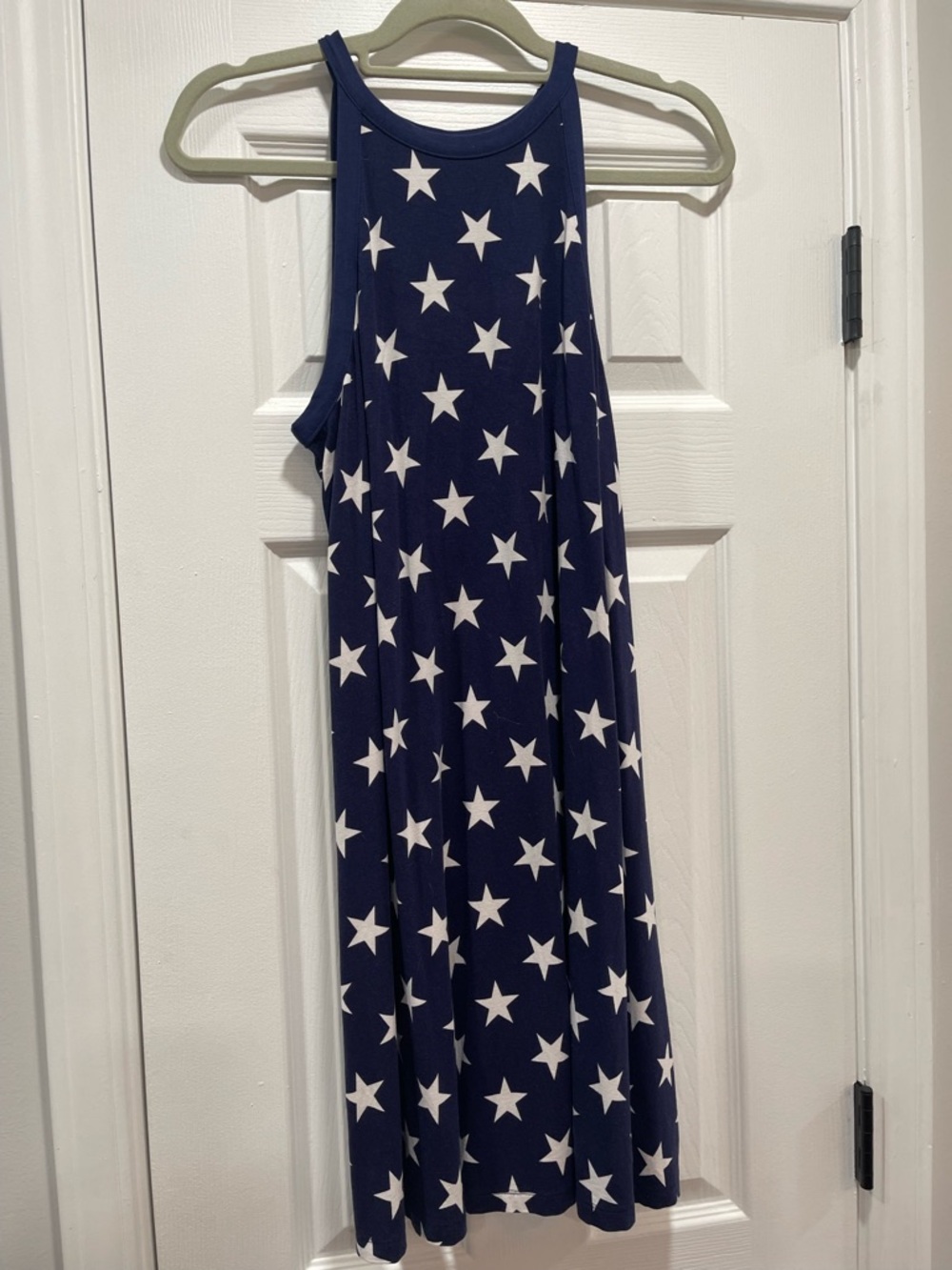 Old Navy Navy and White Star Print Dress
